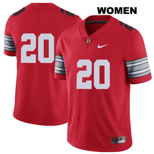 Ohio State Buckeyes Women's Pete Werner #20 Red Authentic Nike 2018 Spring Game No Name College NCAA Stitched Football Jersey PV19B66KS